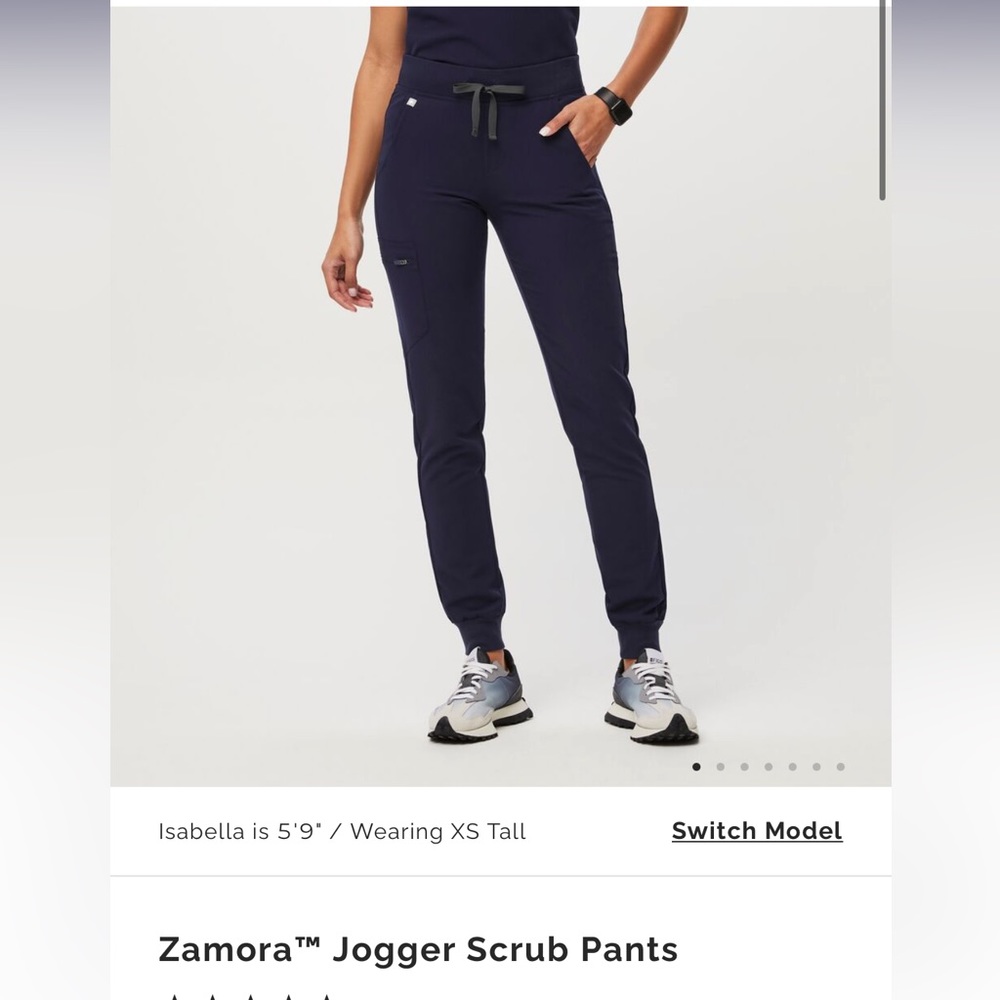 Figs Zamora High Waisted Jogger Navy